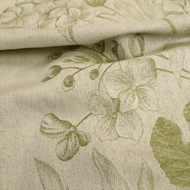 Tovagliato Fiandra in Misto Lino H 180 cm - ORTENSIE VERDE