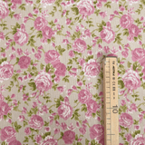 Rohbaumwolle H 280 cm - ROSA BLUMEN
