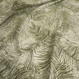 Tessuto Arredo Jacquard H 140 cm - FOLIAGE VERDE/LUREX ORO