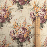 Panama Digital Fund Baumwolle H 2980 cm - BURGUNDER UND GELBE BLUMEN