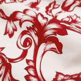 Cotone Fondo Panama H 150 cm - MOTIVO DAMASCATO ROSSO