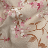 Rohbaumwolle H 280 cm - ROSA BLUMEN