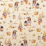 Cotone Natale H 145 cm - GNOMI SOTTO LE STELLE/PANNA