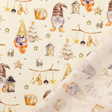 Cotone Natale H 145 cm - GNOMI SOTTO LE STELLE/PANNA