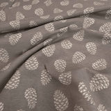 Tessuto Arredo Gobelin H 280 cm - PIGNE/GRIGIO