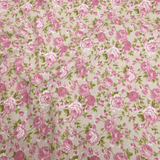 Rohbaumwolle H 280 cm - ROSA BLUMEN