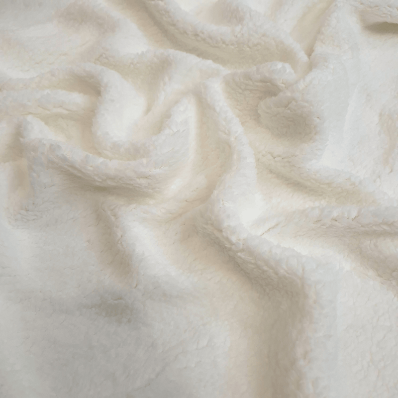 Pelliccia d'agnello sintetica H 160 cm - BIANCO LANA