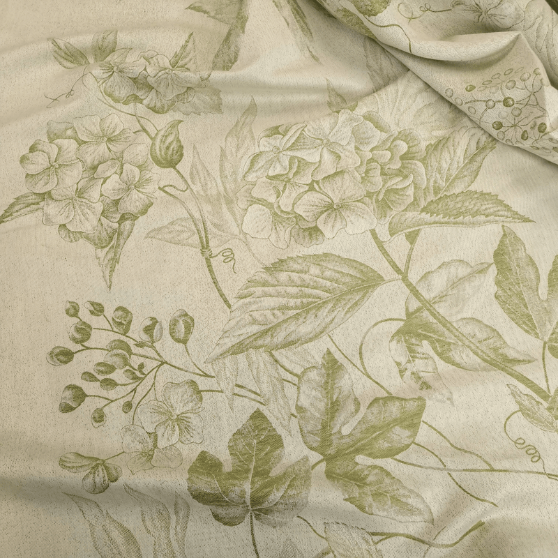 Tovagliato Fiandra in Misto Lino H 180 cm - ORTENSIE VERDE