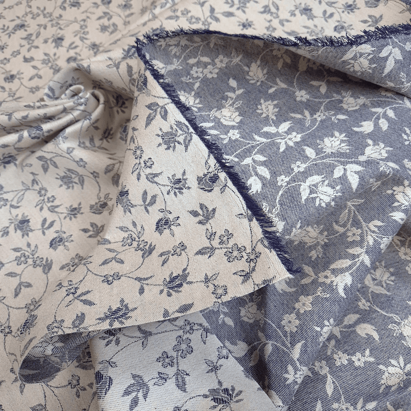Tissu coton - RAYURES/GRIS - coupe minimum ou multiples de 25 x 180 cm