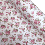Cotone Fondo Panama H 280 cm - ROSELLINE/BIANCO