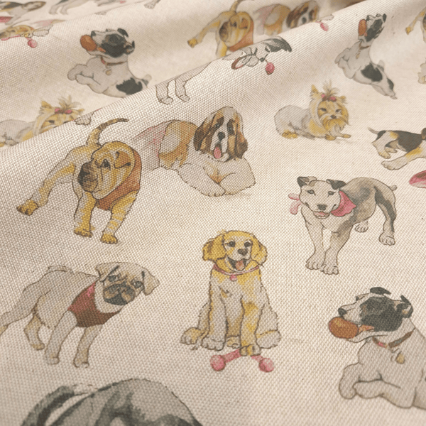 Digitaldruck-Baumwolle – HUNDE – Mindestschnitt oder Vielfaches von 25 x 135/140 cm