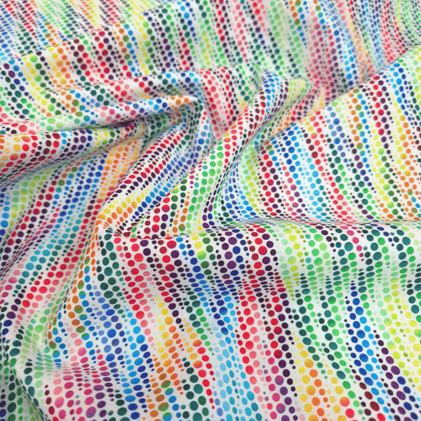 Cotone Americano H 110 cm - PIXEL ARCOBALENO