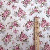 Cotone Fondo Panama H 280 cm - ROSELLINE/BIANCO