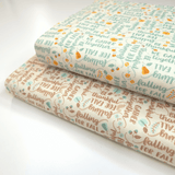 Cotone Americano H 110 cm - SCRITTE AUTUNNO