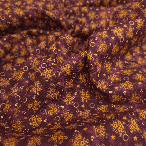 Cotone Americano H 110 cm - STELLINE/VIOLA