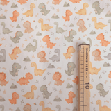 Tessuto Cotone "Collezione Baby Wonderland" H 145 cm - BABY DINOSAURI