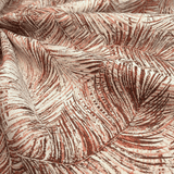 Tessuto Arredo Jacquard H 140 cm - FOLIAGE SALMONE/LUREX ORO