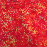 Cotone Americano Batik H 110 cm - FIORI E FARFALLE