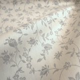 Tovagliato Fiandra di  Cotone H 180 cm - FIORELLINI ACCIAIO