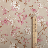 Rohbaumwolle H 280 cm - ROSA BLUMEN