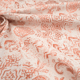 Tissu d'ameublement Jacquard H 140 cm - FUCHSIA HEXAGON STAR