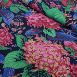 Cotone Americano H 110 cm - ORTENSIE/BLU