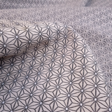 Tessuto Arredo Jacquard H 140 cm - STELLA ESAGONALE/GRIGIO
