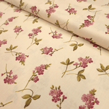 Cotone Americano H 110 cm - FIORELLINI ROSA ANTICO/PANNA
