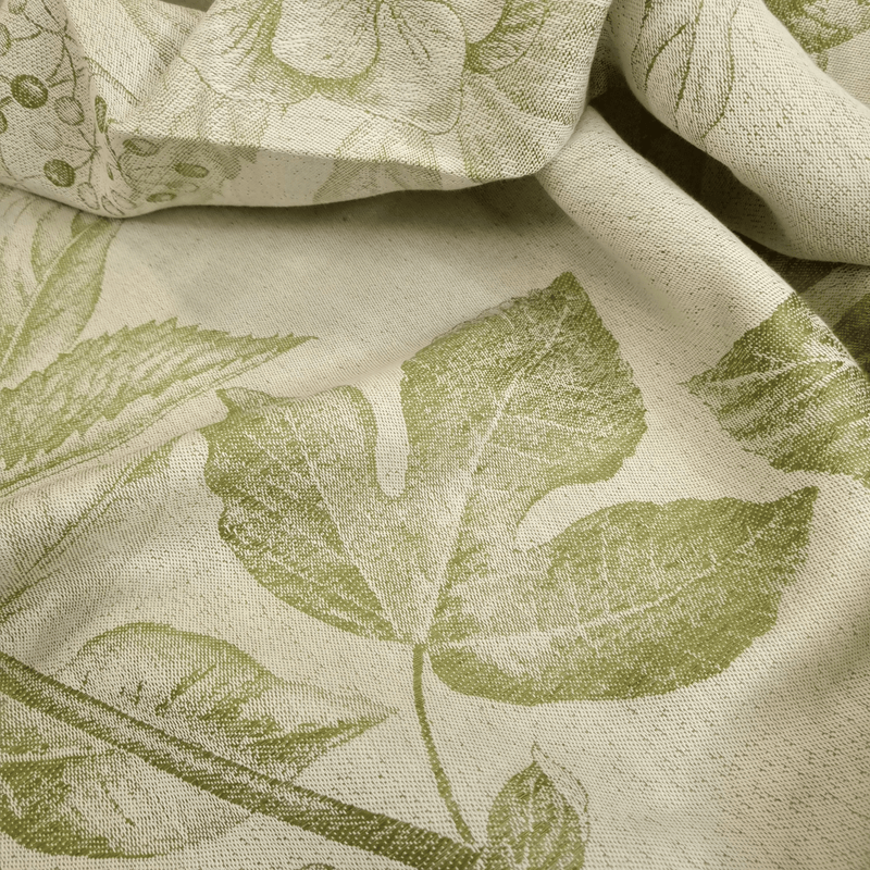 Tovagliato Fiandra in Misto Lino H 180 cm - ORTENSIE VERDE