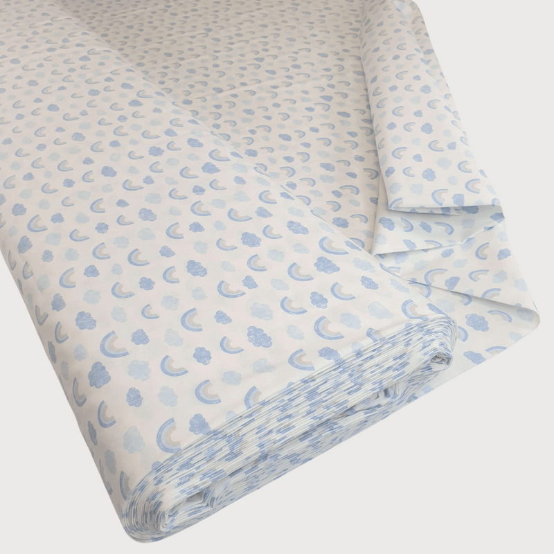 Cotone Percallino "Collezione Baby Carioca" H 290 cm - AZZURRO