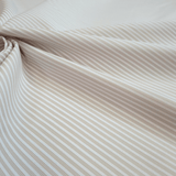 Piquet de coton H 150 cm - RAYURES BEIGE