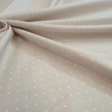 Piquet de coton H 150 cm - POINT BEIGE