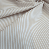 Piquet de coton H 150 cm - RAYURES BEIGE