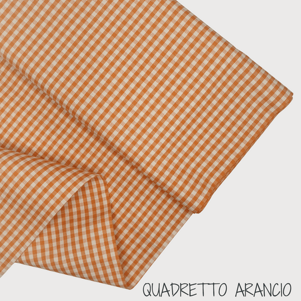 Collezione "Riga, quadretto e unito" H 180 cm  - ARANCIO