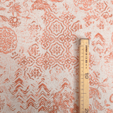 Tissu d'ameublement Jacquard H 140 cm - FUCHSIA HEXAGON STAR