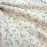 Tovagliato Fiandra di  Cotone H 180 cm - FIORELLINI ACCIAIO