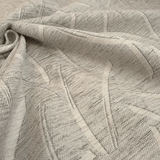 Tessuto Arredo Ciniglia/Jacquard H 140 cm - GEOMETRICO GRIGIO/LUREX ARGENTO