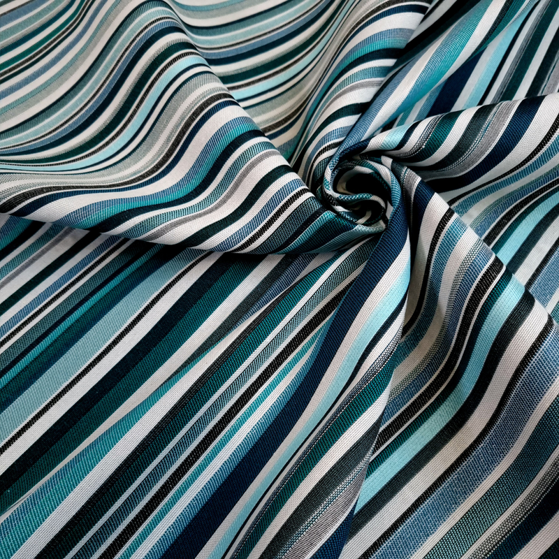 Tessuto Arredo Jacquard H 140 cm - RIGHE OTTANIO