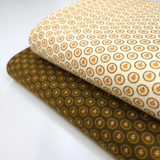 Cotone Americano H 110 cm - CERCHIETTI CON FIORELLINO