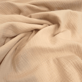 Mussola di Cotone Doppia Garza H 140 cm - BEIGE