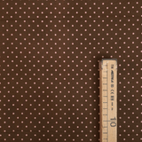 Cotone Americano H 110 cm - POIS ROSA/MARRONE