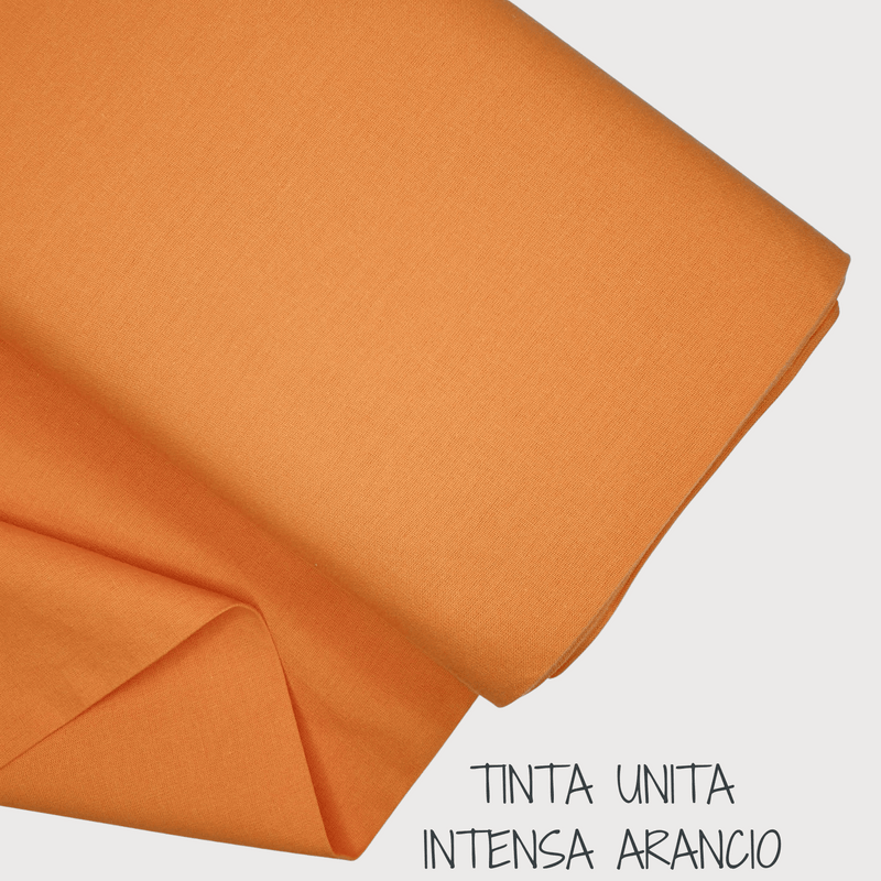 Collezione "Riga, quadretto e unito" H 180 cm  - ARANCIO