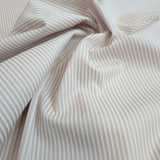 Piquet de coton H 150 cm - RAYURES BEIGE