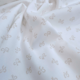 Piquet de coton H 150 cm - BLANC FLOCONS BLANCS