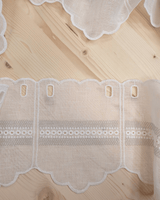 Mantovana H 20 cm - RICAMO GRIGIO