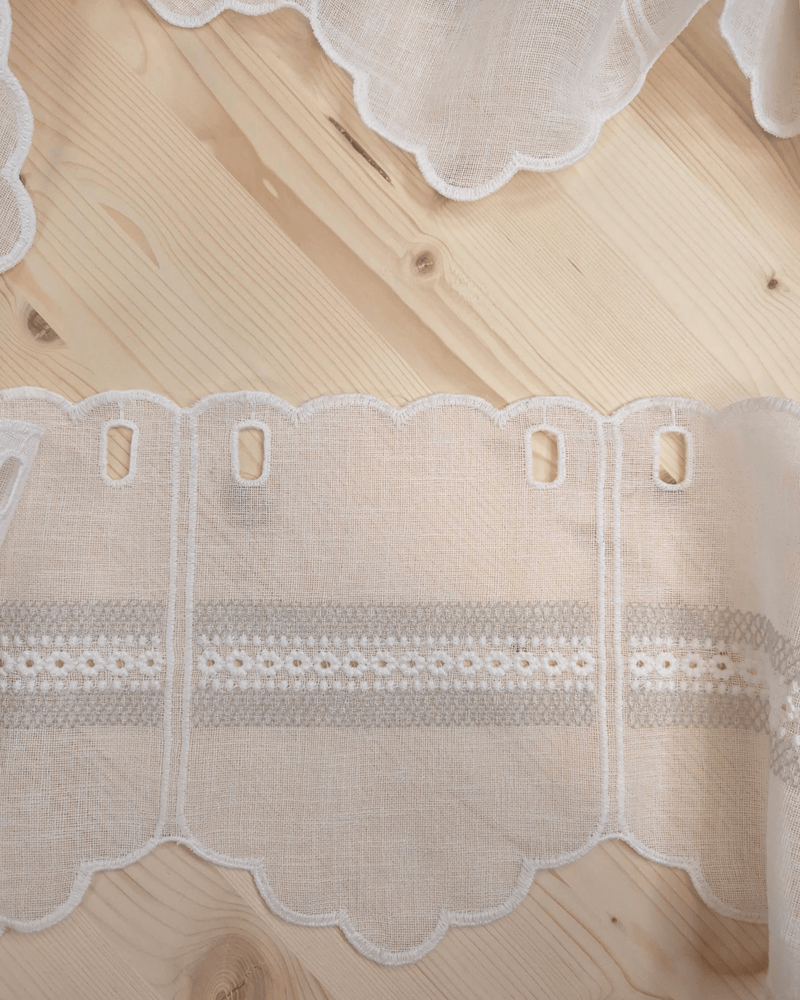 Mantovana H 20 cm - RICAMO GRIGIO