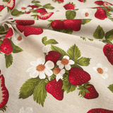Rohbaumwolle H 280 cm - ROSA BLUMEN