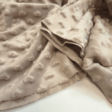 Minky H 150 cm - CUORI TORTORA