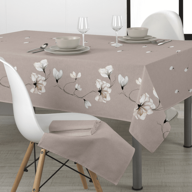 Tischdecke aus Stoff mit Senkung H 160 cm