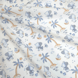 Tessuto Cotone H 140 cm -  ELEFANTINI MARINAI